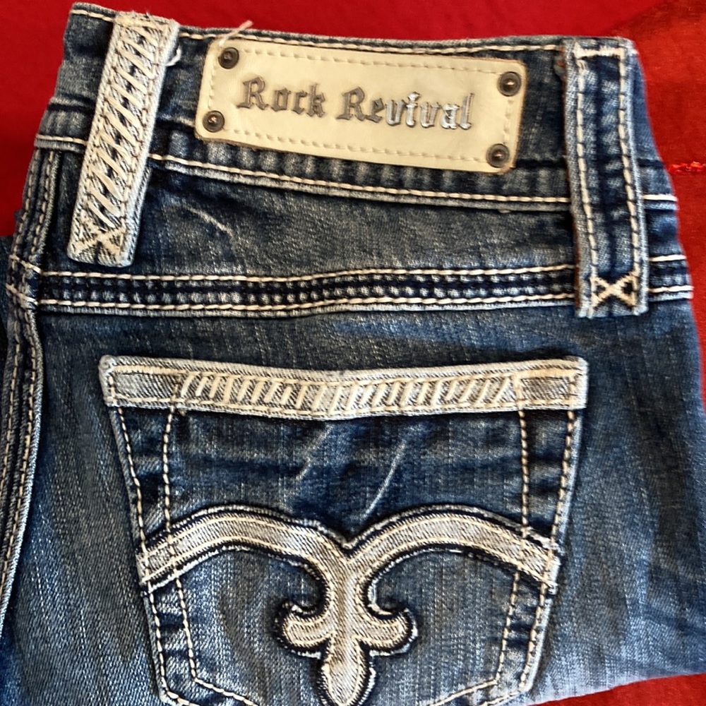 NWOT Rock Revival Alanis capri size 28 - Picture 6 of 6